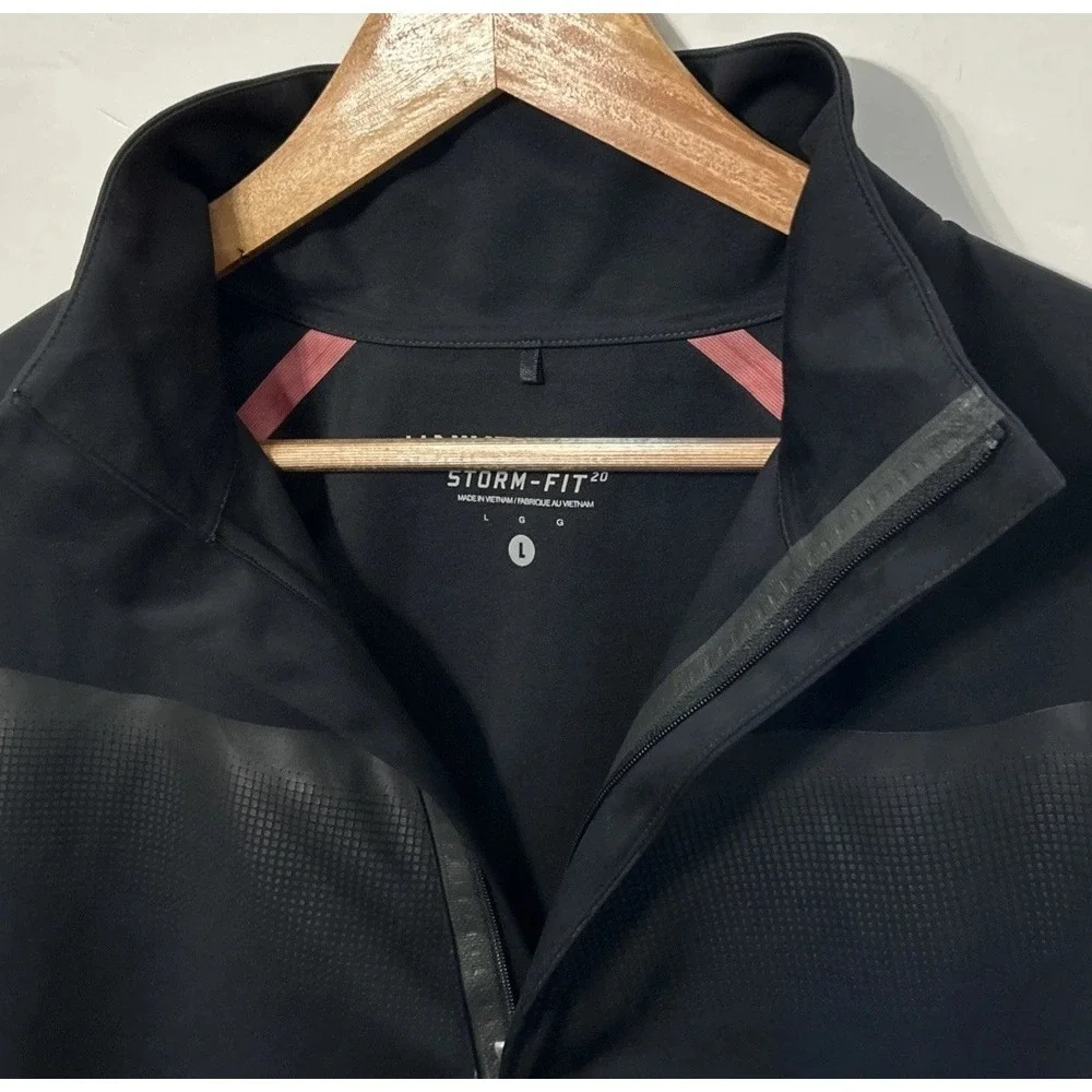 MEN'S RARE NIKE GOLF Storm Fit ELITE 1/2 Zip Pullover JACKET BLACK 333099‎ Large